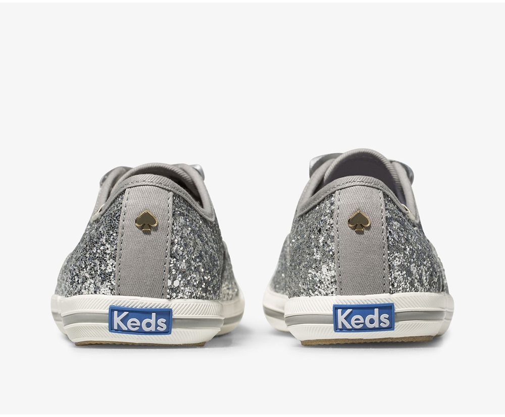 Basket Keds Femme Argent - Kate Spade New York Champion Glitter - 193-GFPTMK